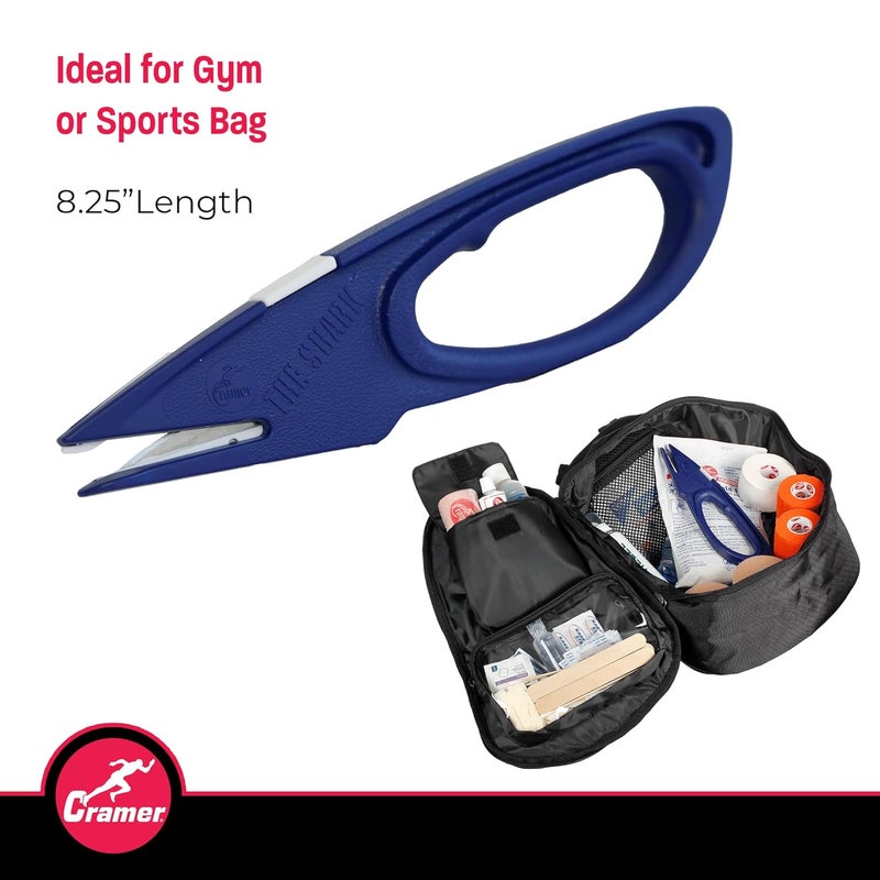 Cramer Athletic Training Supplies, Shark Tape Cutter & Remover Liquid for Adhesive Removal, Safe Edge Scissors, Bandage Shears & Solution to Safely Remove Athletic Tape, Standard Tape Cutter - Image 2